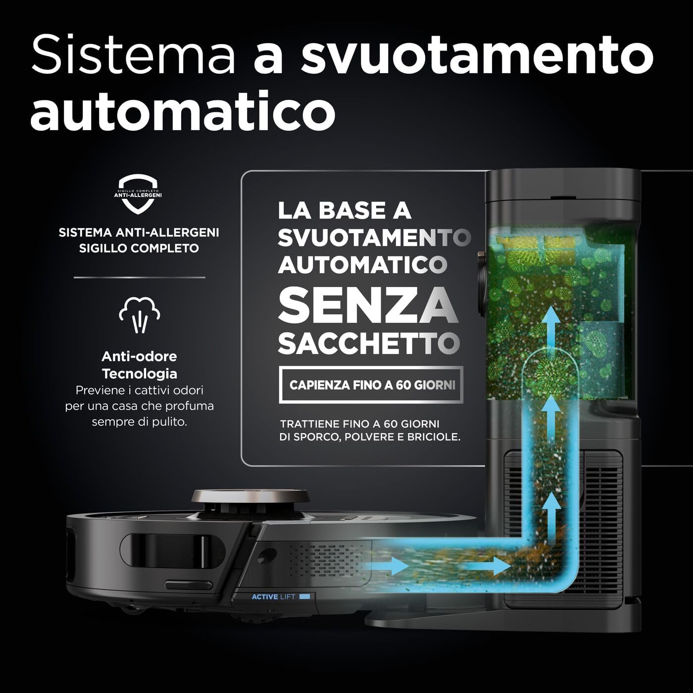 ROBOT ASPIRAPOLVERE - SHARK POWERDETECT - CON AUTOSVUOTAMENTO
