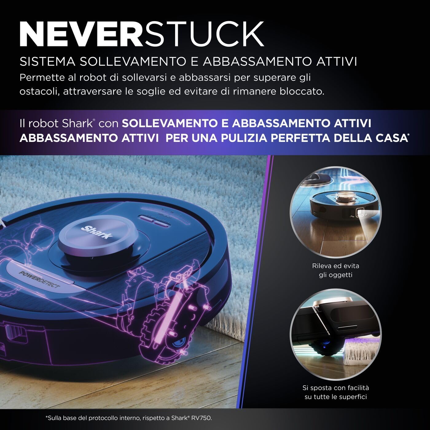 ROBOT ASPIRAPOLVERE - SHARK POWERDETECT - CON AUTOSVUOTAMENTO