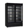 Armadio frigo murale positivo ventilato per prodotti freschi 2 porte vetro – Klimaitalia ROMA 124 TN BLK | +0/+10 °C | L 124,5 × P 72,7 × H 196,7 cm
