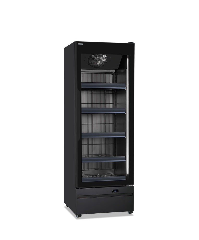 Armadio congelatore murale negativo ventilato per prodotti surgelati 1 porta vetro no frost – Klimaitalia ROMA 68 BT BLK | -22/-18 °C | L 68 × P 74,5 × H 196,7 cm