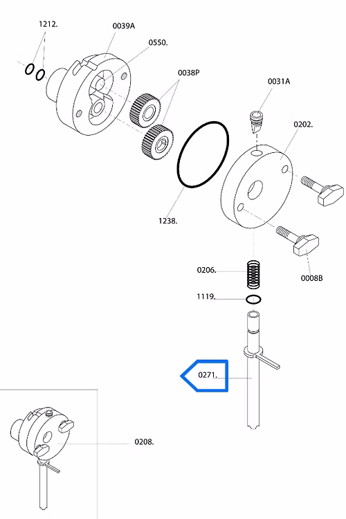 Schema del regolatore pompa per montapanna tipo Carpigiani Miniwip