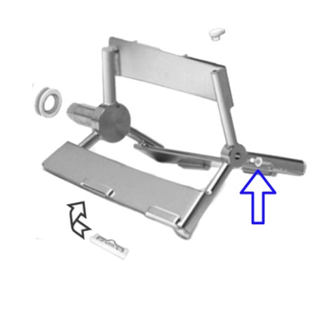 Pastiglia albero agitatore tipo Frigomat - schema di montaggio