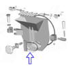 Portellino di scarico con guarnizione tipo Frigomat - schema di montaggio
