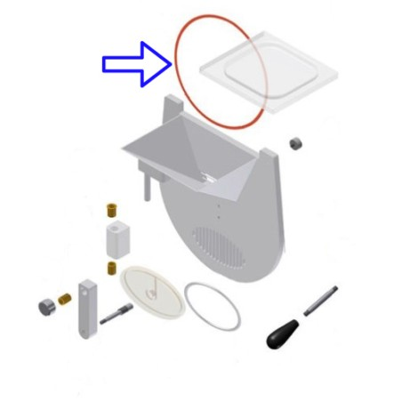 Guarnizione portello in silicone tipo Telme HBF - schema di montaggio