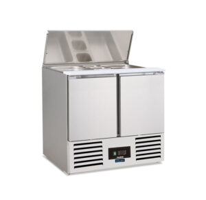 SALADETTE REFRIGERATA POSITIVA STATICA 2 PORTE – SF 901 BC – Temp. +2°C/+8°C – Dim. cm. L90xP70xh87