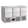 SALADETTE REFRIGERATA POSITIVA STATICA 6 CASSETTI – SF 906 CST – Temp. +2°C/+8°C – Dim. cm. L136,8xP70xh87