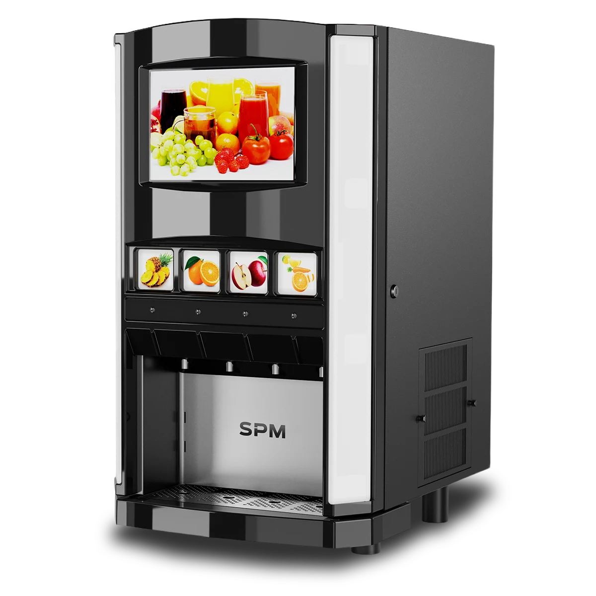 Distributore di succhi 4 gusti – SPM Mod. 4JUICES – 4 × 4 litri – diluizione automatica regolabile