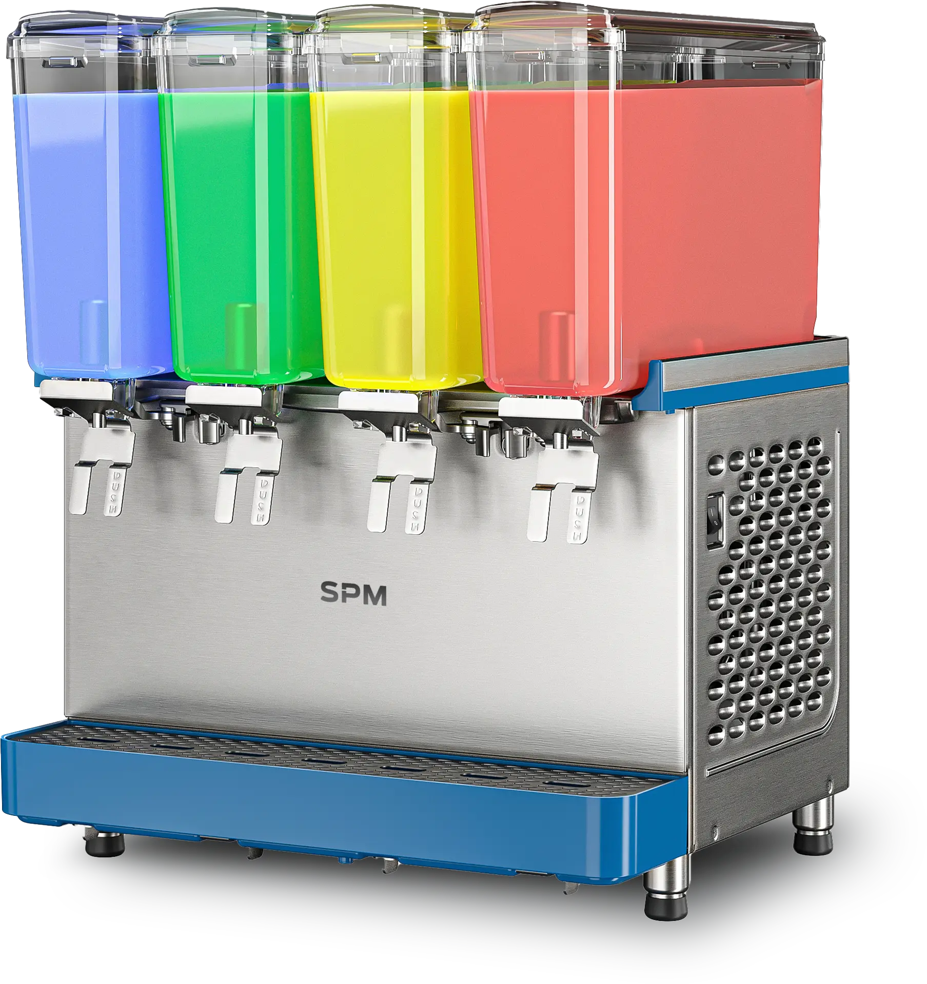 Distributore di bevande fredde 4 vasche – SPM Mod. CLASSIC PRO 4x9 – 4 × 9 litri – miscelazione magnetica antischiuma