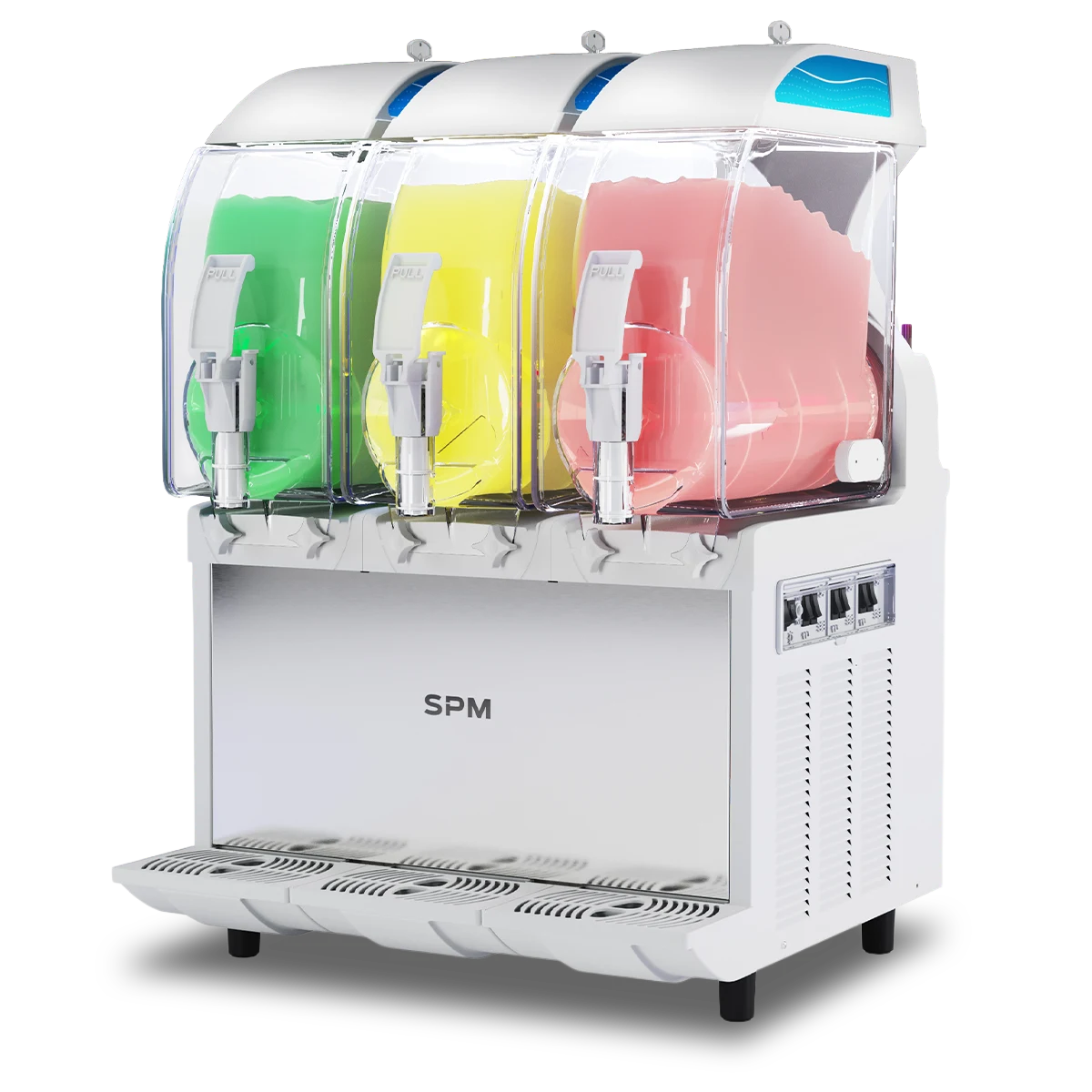 Granitore 3 vasche – Macchina per sorbetti e granite – SPM Mod. I-PRO 3 HC Meccanico ad alta capacità refrigerante – 3 × 11 litri – vasche coibentate I-Tank