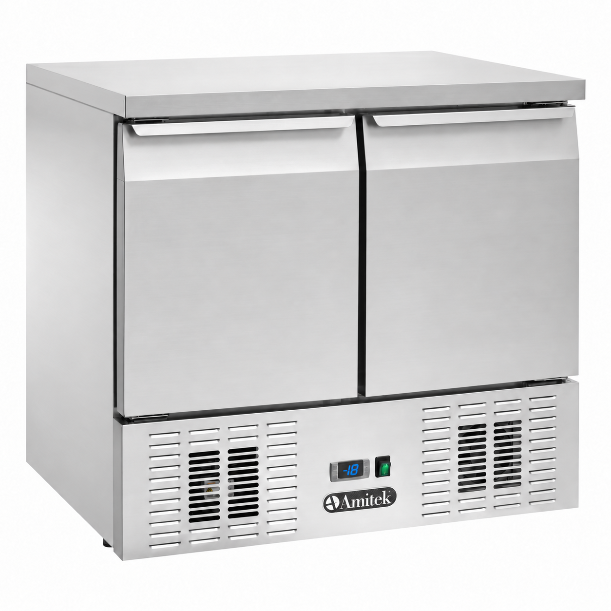 Saladette refrigerata ventilata negativa Amitek AK961BTV | 2 porte | -22/-18 °C | L92,2xP70xL85 cm