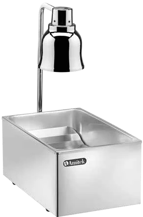Scaldafritti a infrarossi Amitek SP1 | GN1/1 | 250 W | L34xP58xH76 cm