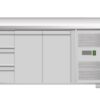 Tavolo frigo ventilato Amitek AK3104-11TN | 3 cassetti e 2 porte | -2/+8 °C | L179,5xP70xL85 cm