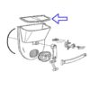 Schema esploso con indicazione della posizione del ricambio