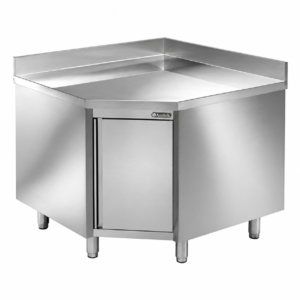 Tavolo armadiato ad angolo inox