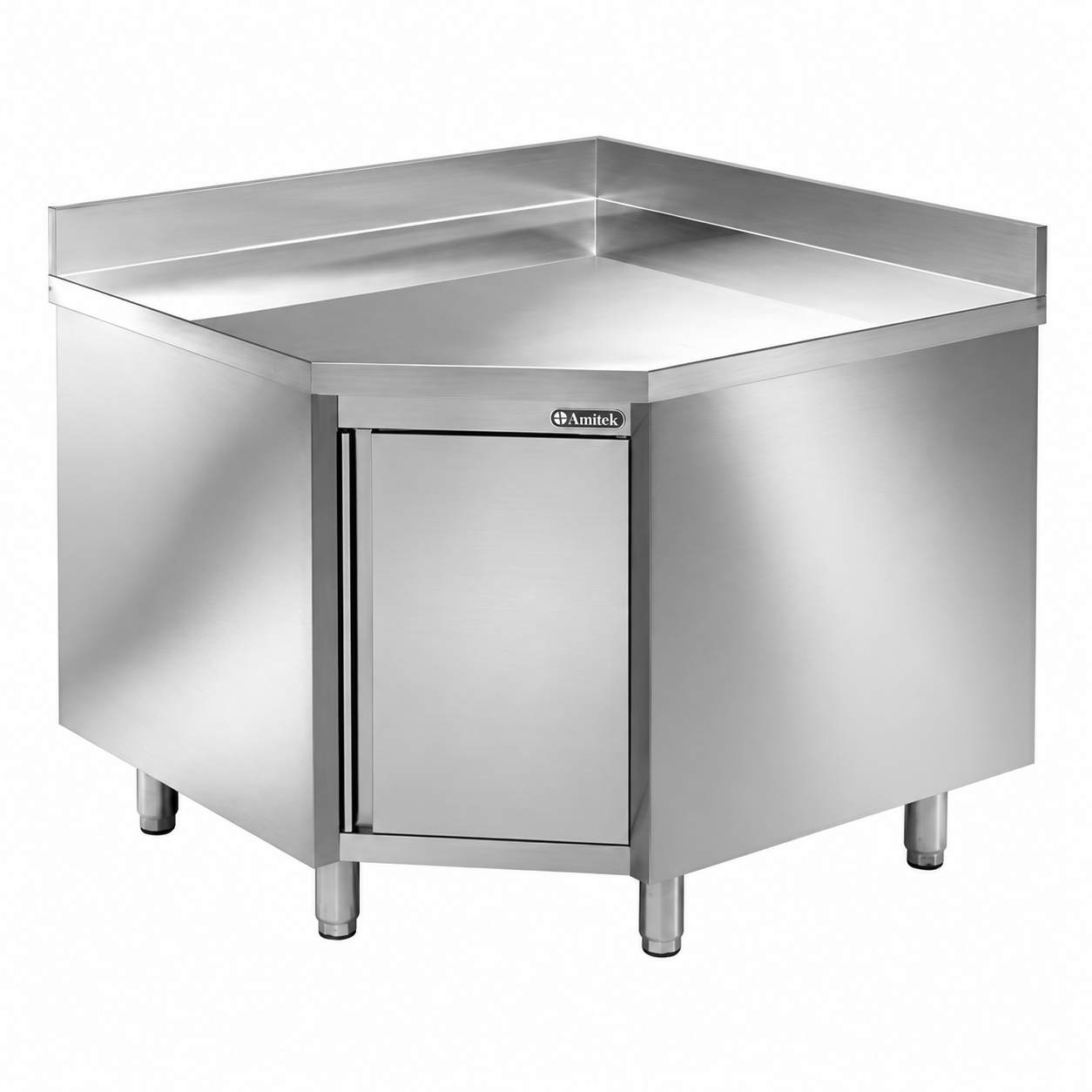 Tavolo armadiato ad angolo inox
