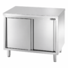 Tavolo armadiato inox senza alzatina