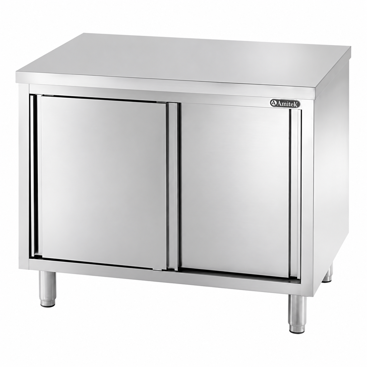 Tavolo armadiato inox senza alzatina