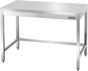 Tavolo da lavoro inox Amitek TDT87 VT | Senza alzatina | L80xP70xH85 cm