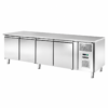 Tavolo frigo ventilato per pasticceria Amitek AK4102P | 4 porte | 760 L | -2/+8 °C | L250,5xP80xL85 cm