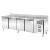 Tavolo frigo ventilato per pasticceria Amitek AK4202P | 4 porte | con alzatina | 760 L | -2/+8 °C | L250,5xP80xL95 cm