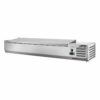 Vetrinetta refrigerata con coperchio inox Amitek AK15438L | 5 x GN1/3 + 1 x GN1/2 | +2/+8 °C | L150xP39,5xL28 cm