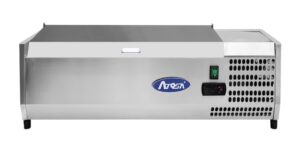 Vetrina portacondimenti refrigerata Atosa ESL3882S-GR con coperchio – 6 GN1/3 – +2/+8 °C – L141,5×P39,5×H30 cm