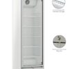 VETRINA VERTICALE FRIGO BIBITE POSITIVA STATICA - BREEZE 400.5 W - TN 388 LITRI - Temp. +2°/+10° C - Dim. Cm L 59,5 x P 58,5 x h 186,4