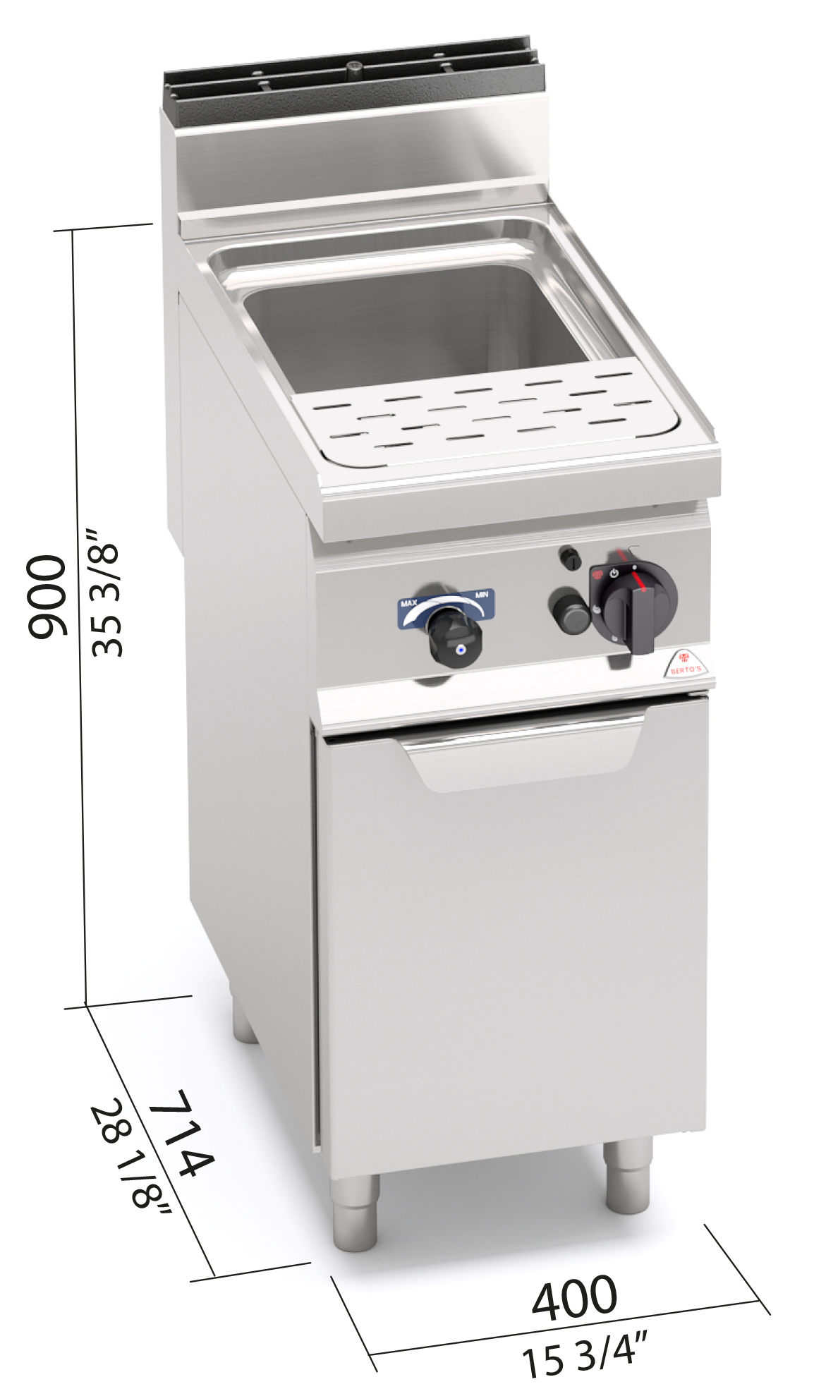 Berto’s CPG40E – dimensioni L400xP714xH900 mm
