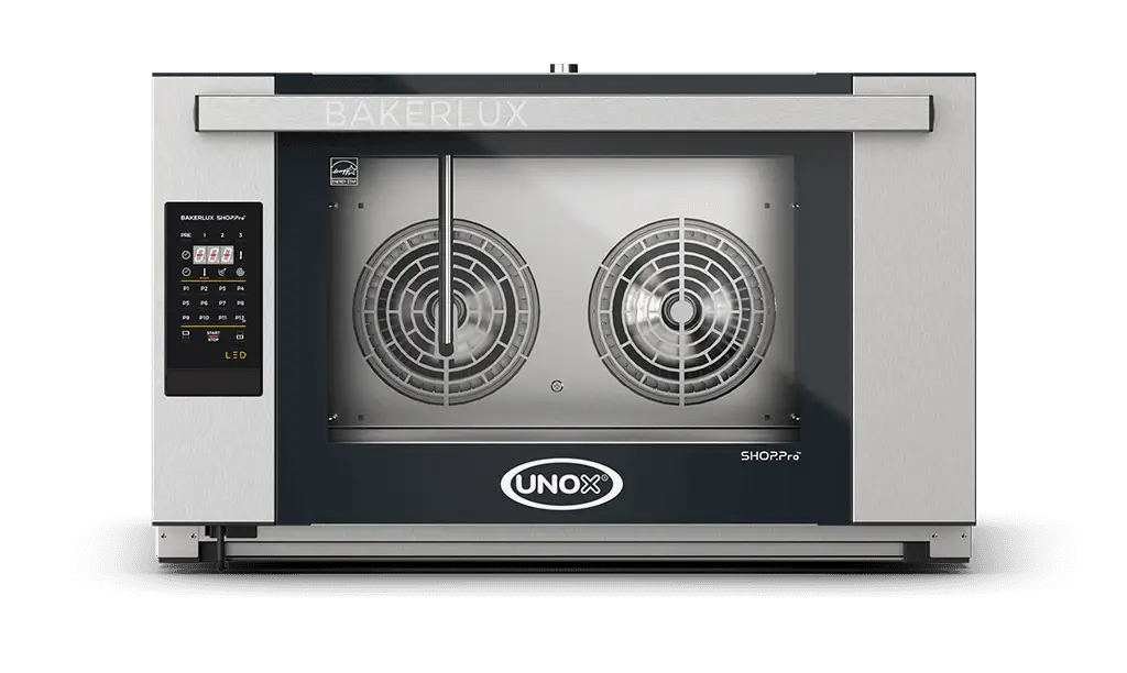 Unox Bakerlux SHOP.Pro™ LED XEFR-04EU-ELDP Rossella – Forno a Convezione Elettrico 4 Teglie 600x400 con Umidità a Pompa – Digitale Programmabile
