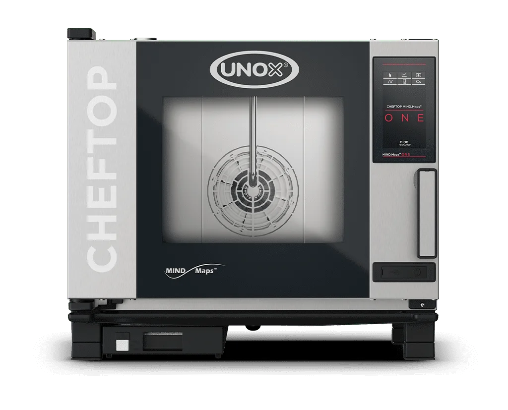 Unox CHEFTOP MIND.Maps™ ONE XEVC-0511-E1RM – Forno Combinato Elettrico Professionale 5 Teglie GN 1/1 – Touch Screen 9,5″