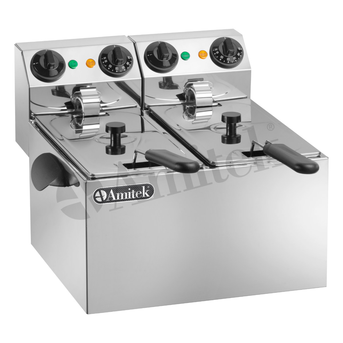 FRIGGITRICE ELETTRICA – MOD. FE44S – Capacità olio 3+3L – Dim. cm 43x43x31
