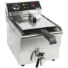 Friggitrice Elettrica Professionale 10 Litri con Rubinetto di Scarico – 3 kW - MEC ELFRY10N