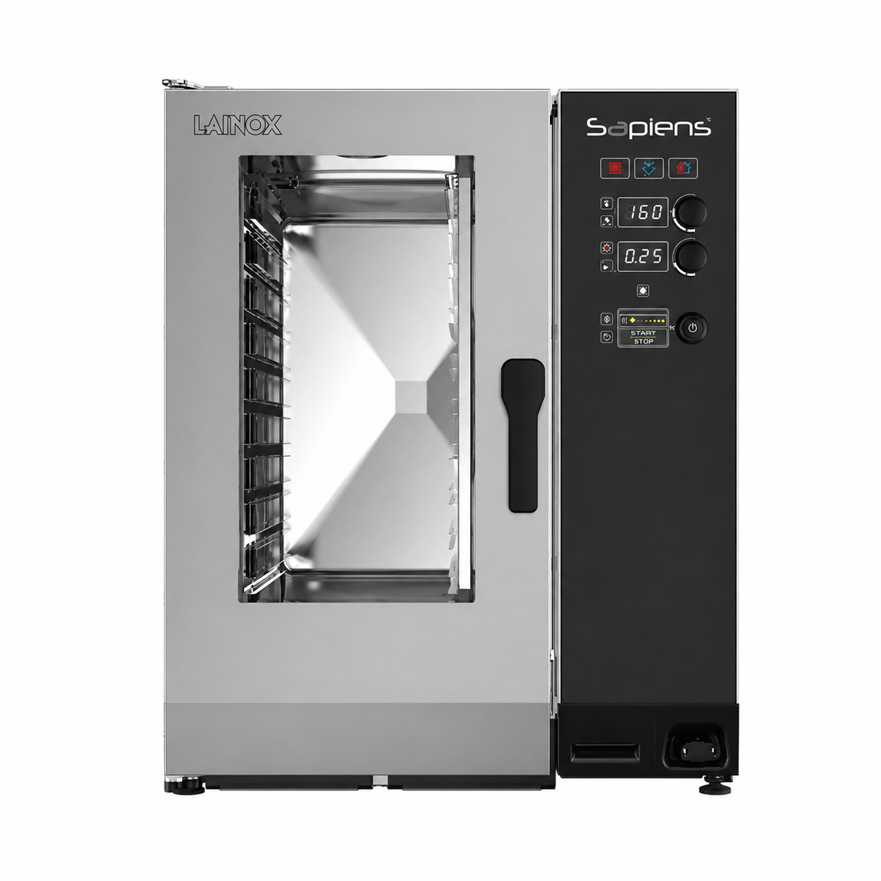 Forno combinato elettrico LAINOX SAPIENS BOOSTED SAE061B – 6 teglie GN 1/1 – Vapore diretto – Autolavaggio