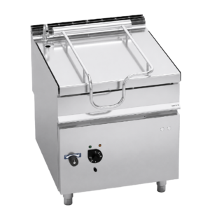 Brasiera elettrica 80 litri con ribaltamento motorizzato | Berto’s E9BR8/I+RM | L800xP900xH900 mm | 9,6 kW