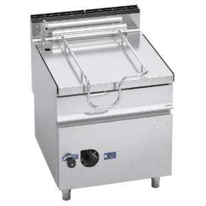 Brasiera a gas 80 litri con ribaltamento motorizzato | Berto’s G9BR8/I+RM | L800xP900xH900 mm | 20 kW