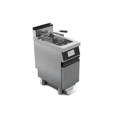 Friggitrice a gas Superfry Q 3.5 vasca a Y 15 L | Offcar M7FRG15YS | L 400 × P 730 × H 900 mm | 16 + 0,05 kW