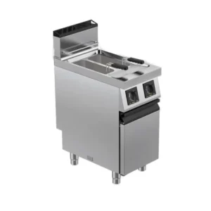 Friggitrice elettrica 2 vasche 8+8 L con resistenze rotative | Offcar M7FRE-16 | L 400 × P 730 × H 900 mm | 14 kW