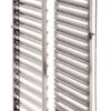 CARRELLO INOX PER 15 TEGLIE GASTRONORM 1/1 Cm 37x55x173,5h Portata 15 Kg a ripiano