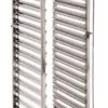 CARRELLO INOX PER 15 TEGLIE GASTRONORM 1/1 Cm 37x55x173,5h Portata 15 Kg a ripiano