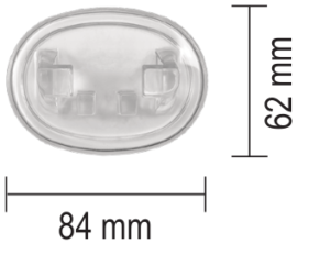 Portellino di scarico con guarnizione tipo Bravo, misure 84x62 mm