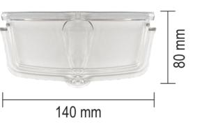 Coperchietto tipo Bravo, misure 140x80 mm