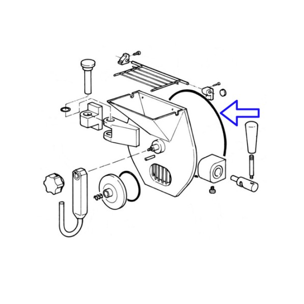O-ring portello per mantecatori tipo Frigomat — schema 3
