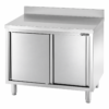 Tavolo armadiato inox Amitek con alzatina | Profondità 70 cm