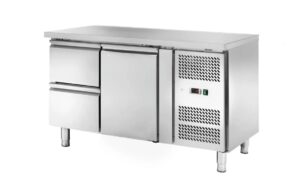 Tavolo frigo ventilato Amitek AK2104-10TN | 2 cassetti | -2/+8 °C | L136xP70xL85 cm