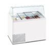 Vetrina orizzontale gelateria 10 gusti gelato statica - SLANT 510 ICE - Temp. -20°C /-15°C Dim. Cm 134,1 x 72,5 x 123,5h