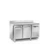 Tavolo freezer ventilato 2 porte con alzatina – SOUS-CHEF 2 NX – Temp. -22°C/-18°C – L135xP70xH95 cm